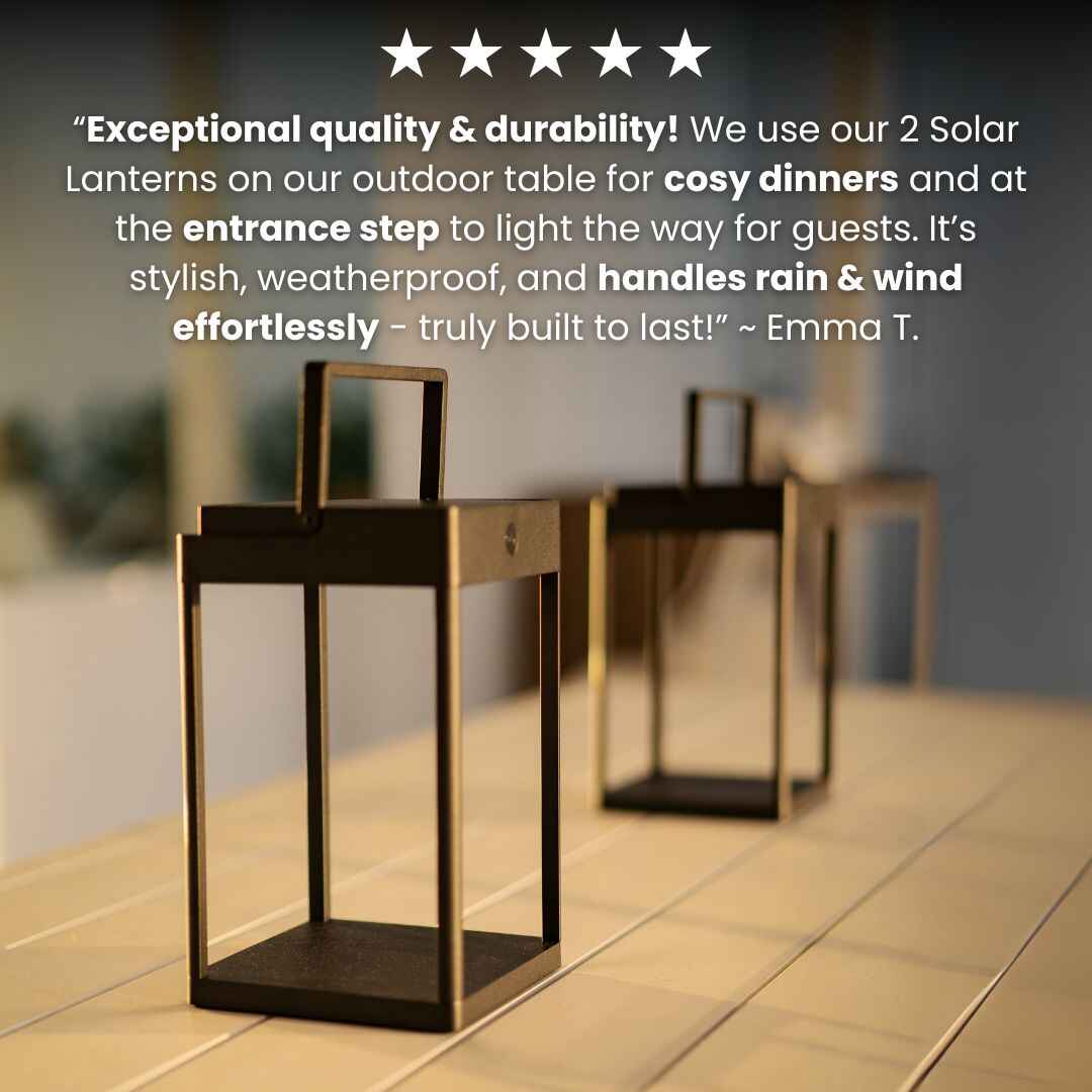 Luxury Metal Solar Lantern