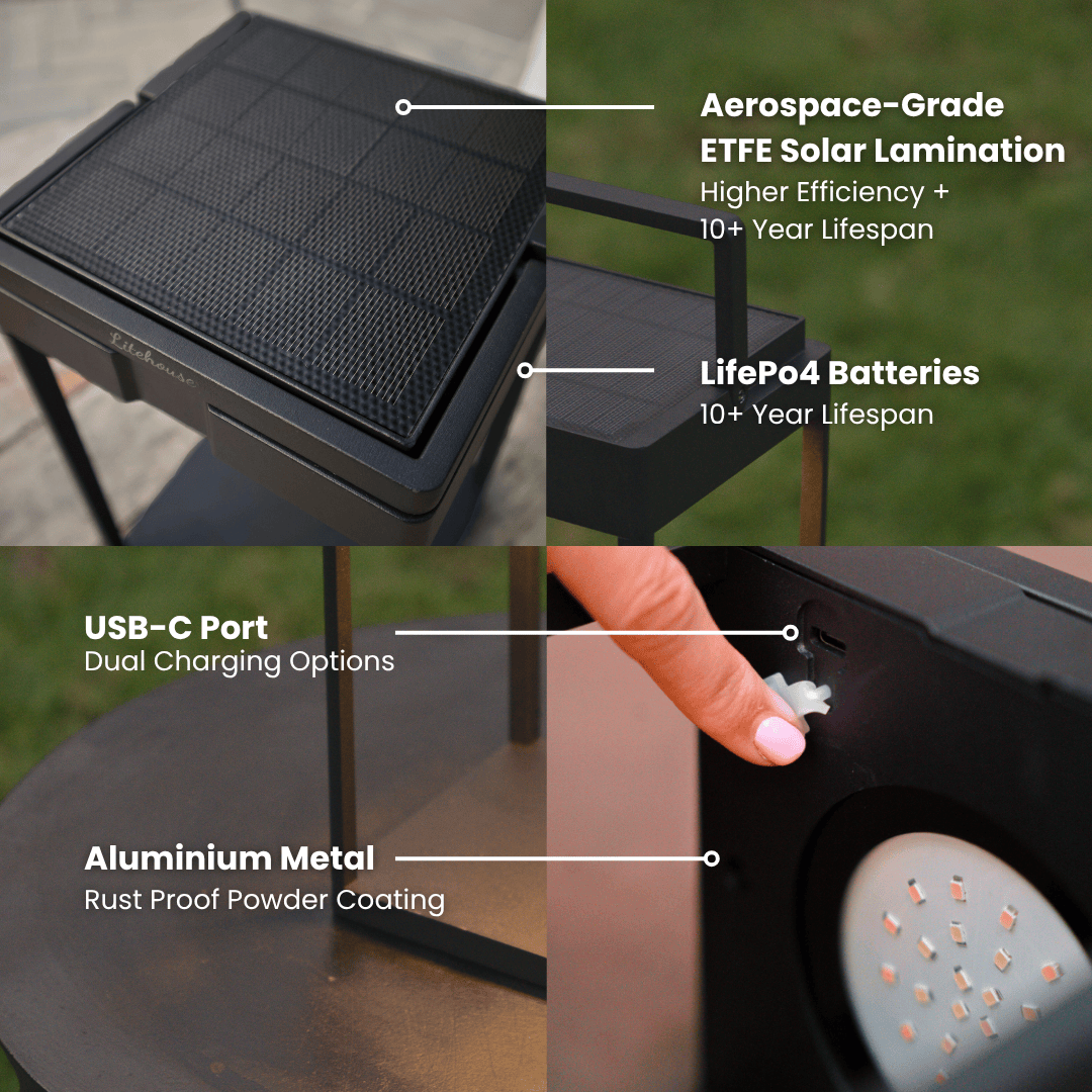 Luxury Metal Solar Lantern