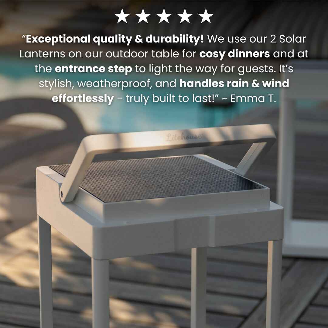 Luxury Metal Solar Lantern