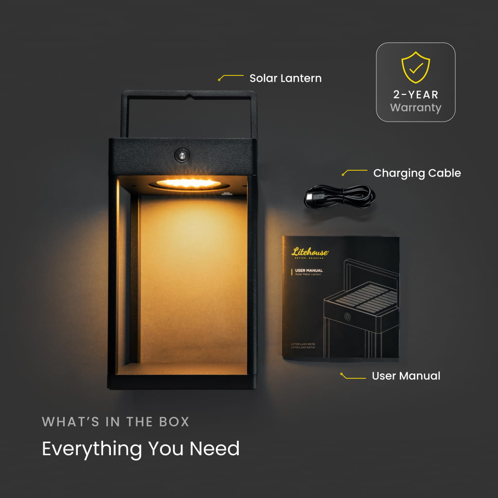 Luxury Metal Solar Lantern