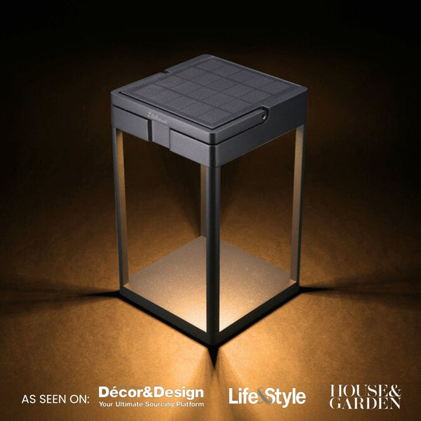 Luxury Metal Solar Lantern with Touch Control - Litehouse
