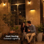 Lampada da parete per esterni Litehouse Solar - Montaggio a parete, LED, antracite - 1 confezione - Litehouse